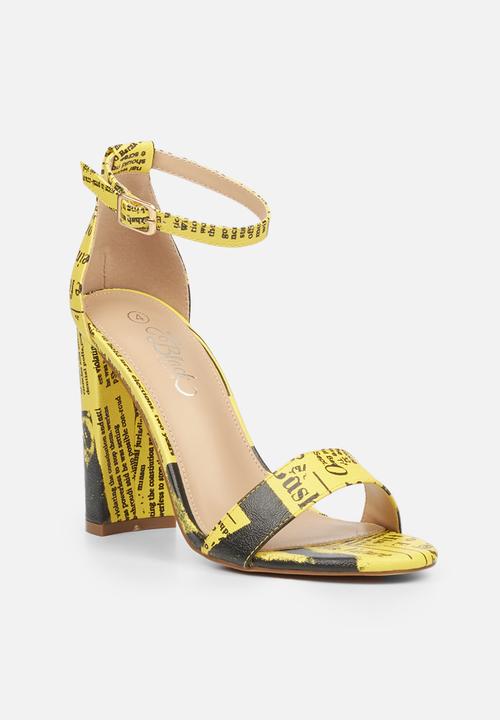 Miss Black - Times1 heel - yellow