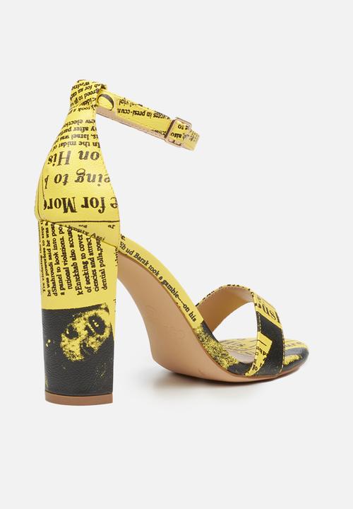 Miss Black - Times1 heel - yellow