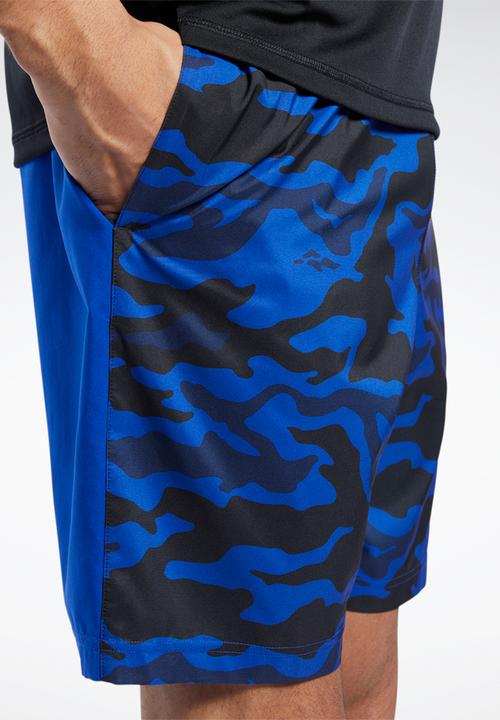 Reebok - Wor comm printed short - cobalt