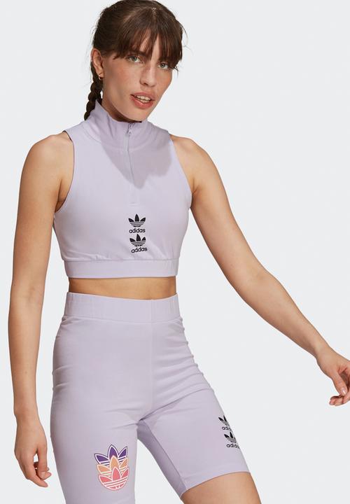 adidas Originals - Crop tank top - purple tint