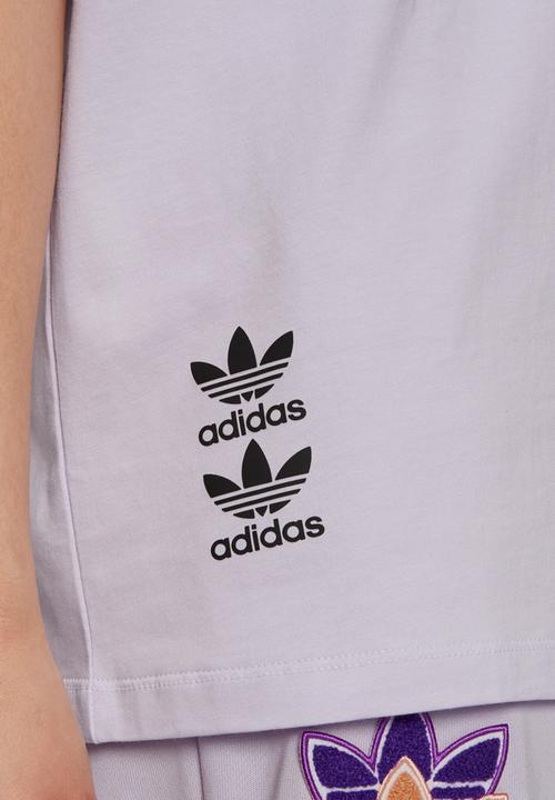 adidas Originals - Short sleeve graphic tee - purple tint