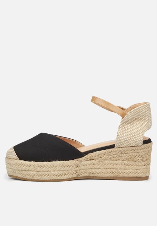 Miss Black - Violette1 espadrille wedge - black