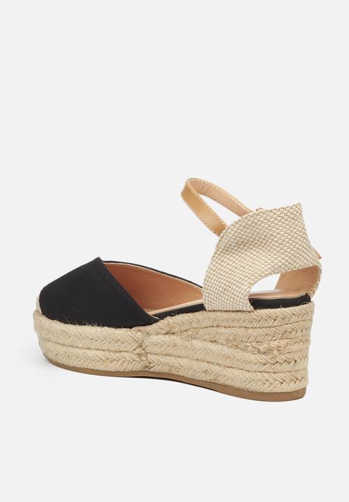 Miss Black - Violette1 espadrille wedge - black