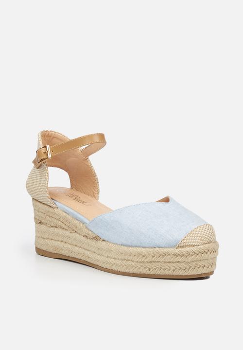 Miss Black - Violette1 espadrille wedge - blue