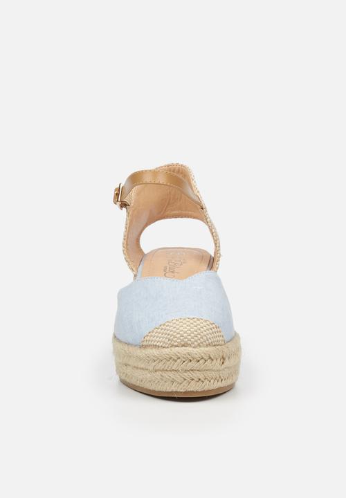 Miss Black - Violette1 espadrille wedge - blue