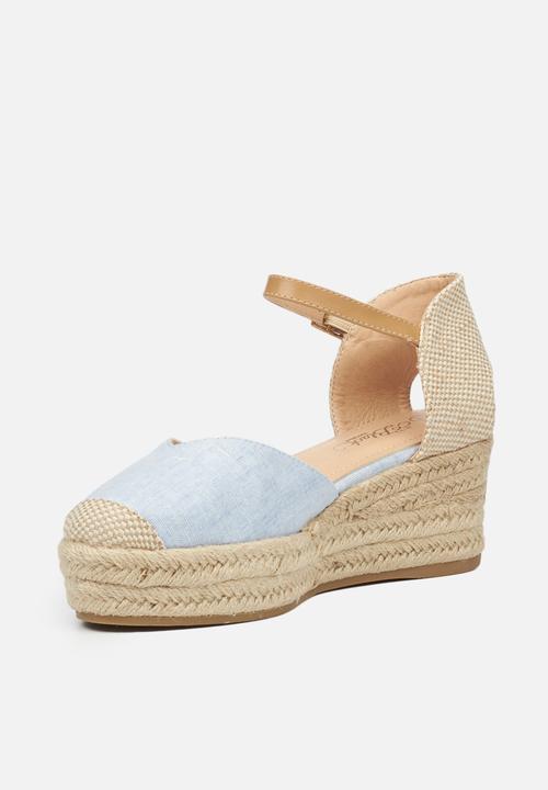 Miss Black - Violette1 espadrille wedge - blue