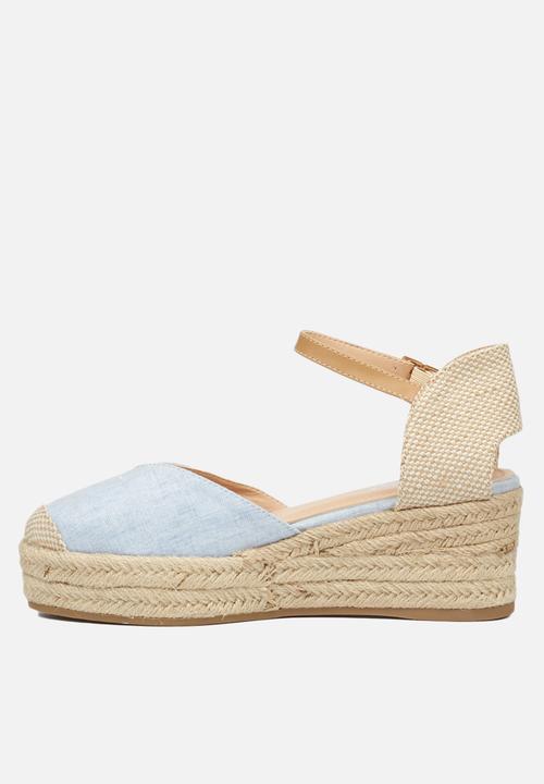 Miss Black - Violette1 espadrille wedge - blue