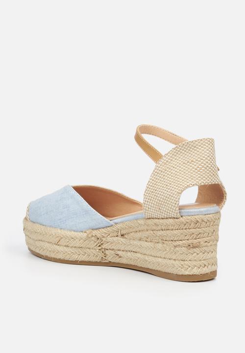 Miss Black - Violette1 espadrille wedge - blue