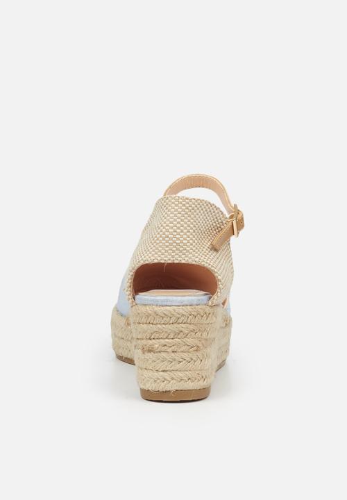 Miss Black - Violette1 espadrille wedge - blue