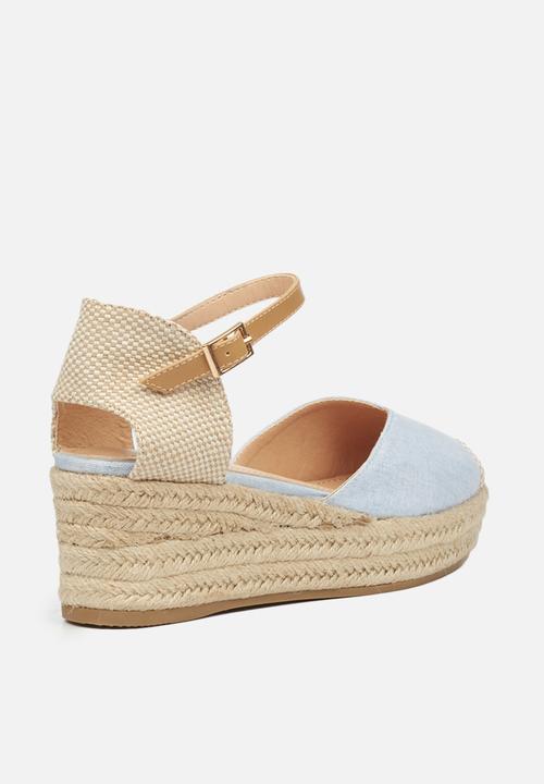 Miss Black - Violette1 espadrille wedge - blue