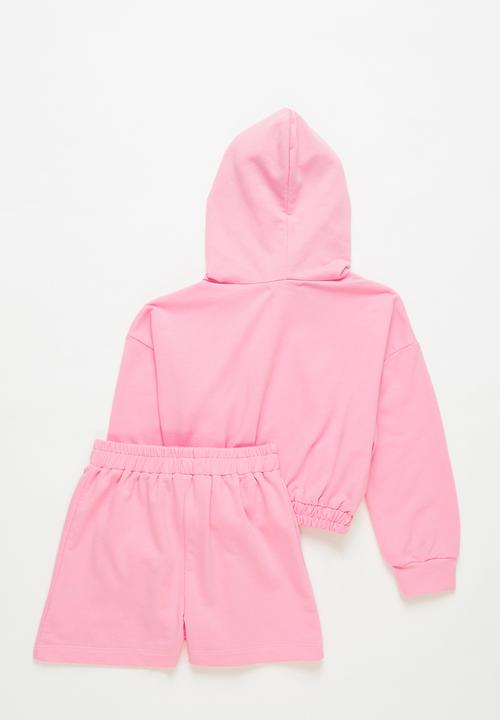 Superbalist - Hoodie and short set - pink