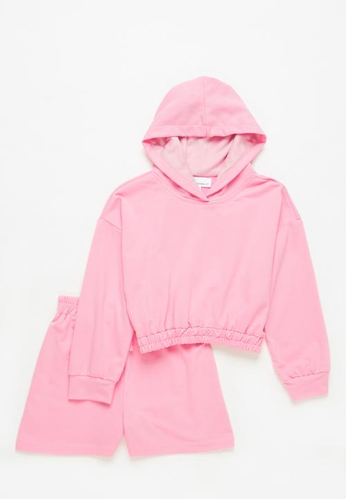 Superbalist - Hoodie and short set - pink