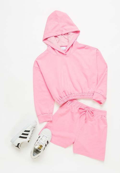 Superbalist - Hoodie and short set - pink