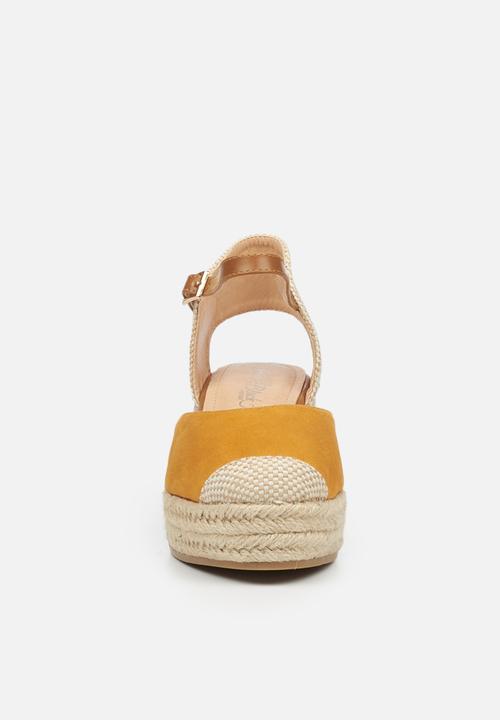 Miss Black - Violette1 espadrille wedge - orange