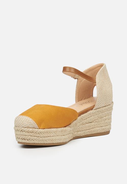 Miss Black - Violette1 espadrille wedge - orange