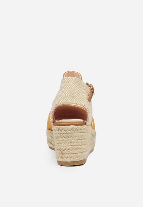 Miss Black - Violette1 espadrille wedge - orange