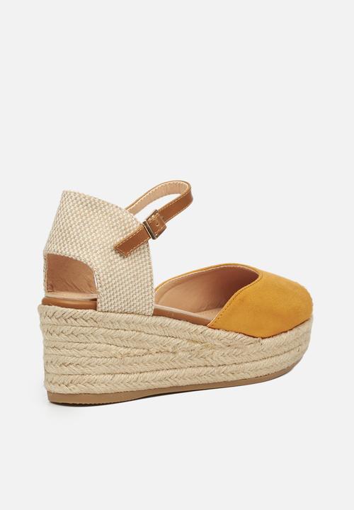 Miss Black - Violette1 espadrille wedge - orange