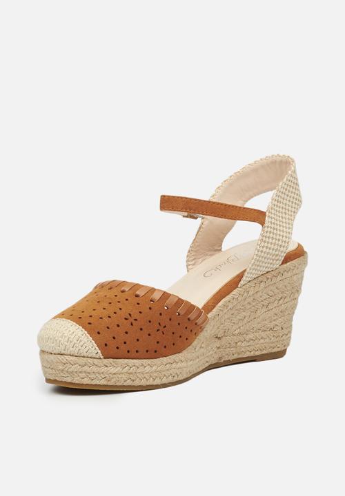 Miss Black - Whip1 espadrille wedge - tan