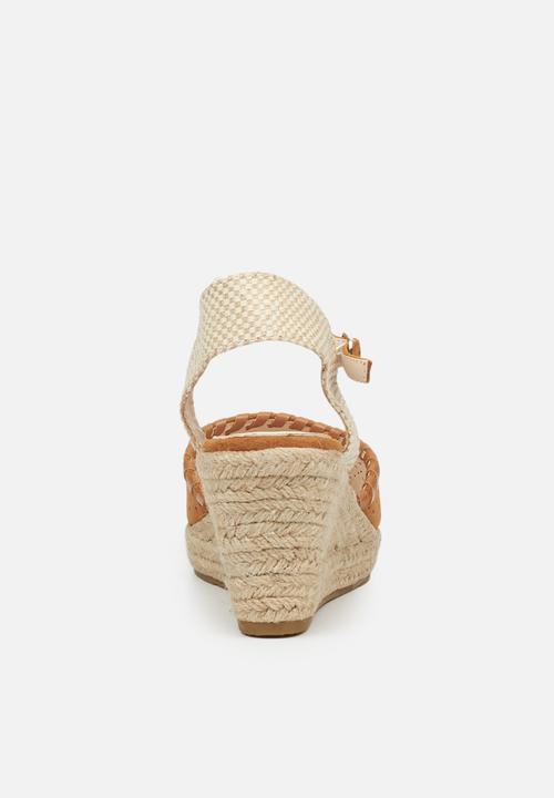Miss Black - Whip1 espadrille wedge - tan