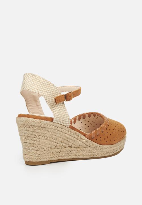 Miss Black - Whip1 espadrille wedge - tan