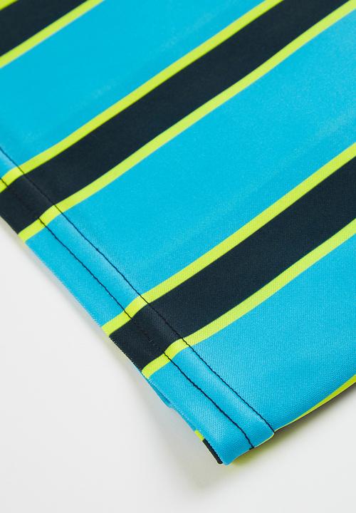 Rebel Republic - Stripe sports tee - blue & black