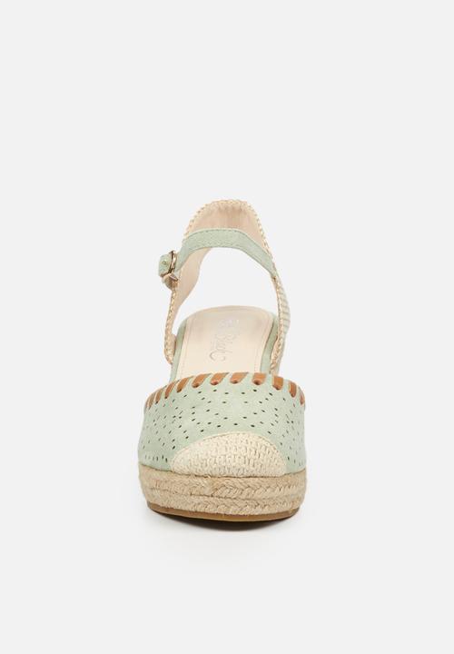 Miss Black - Whip1 espadrille wedge - mint