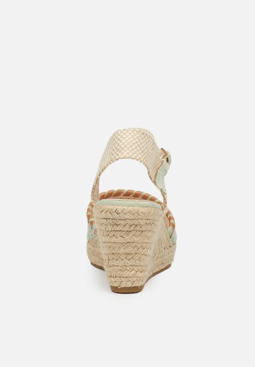 Miss Black - Whip1 espadrille wedge - mint