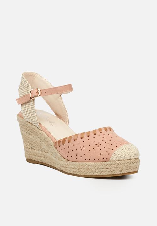 Miss Black - Whip1 espadrille wedge - pink