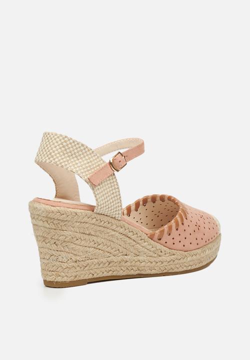 Miss Black - Whip1 espadrille wedge - pink
