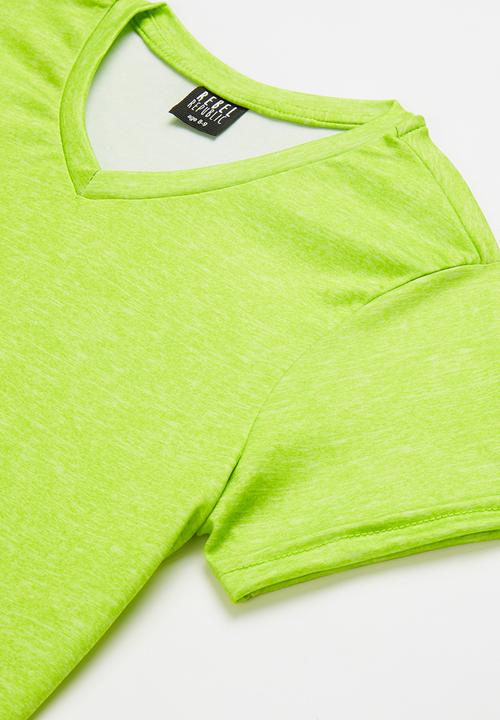 Rebel Republic - V-neck sports tee - lime