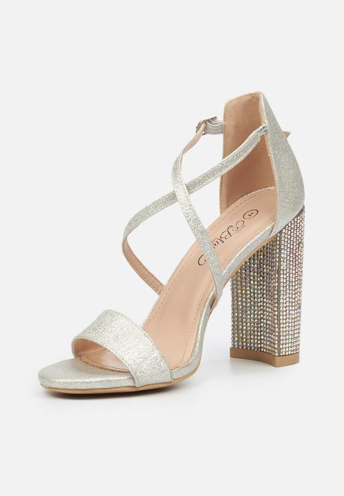 Miss Black - Zama2 heel - silver
