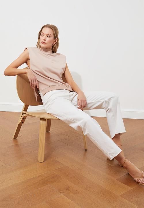 Trendyol - Knitted blouse - beige