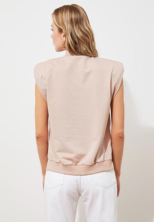 Trendyol - Knitted blouse - beige