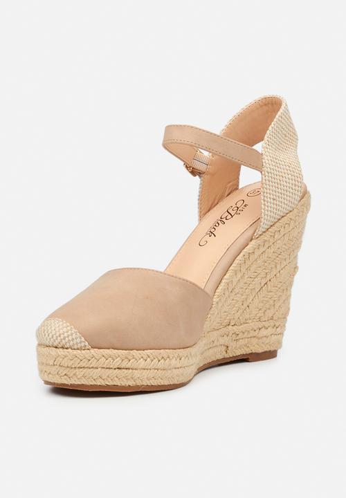 Miss Black - Hooked1 espadrille wedge - taupe