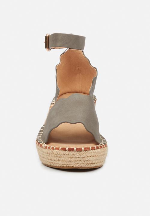 Miss Black - Jayda1 espadrille wedge - grey