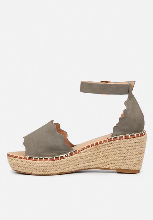 Miss Black - Jayda1 espadrille wedge - grey