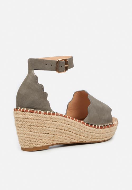Miss Black - Jayda1 espadrille wedge - grey