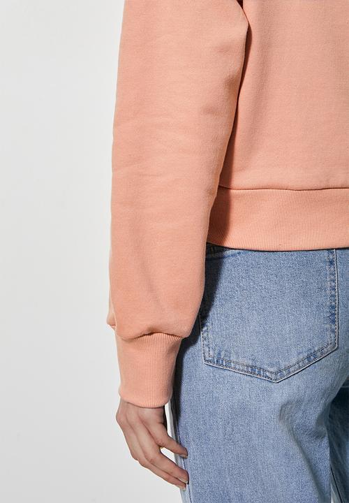 Superbalist - Crop hoodie - peach pink
