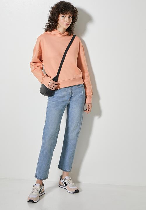 Superbalist - Crop hoodie - peach pink