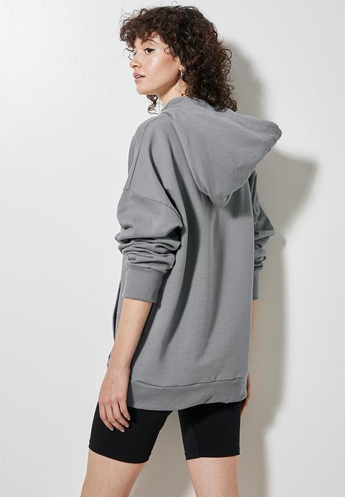 Superbalist - Longline hoodie - slate grey