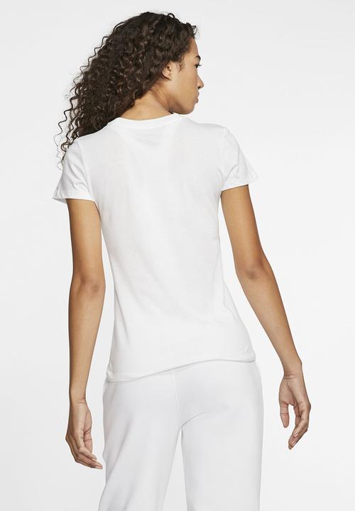Nike - W nsw tee jdi slim - white & black