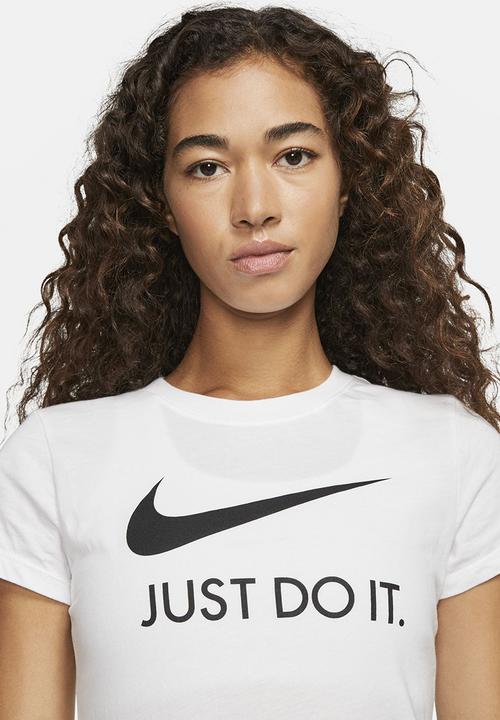 Nike - W nsw tee jdi slim - white & black