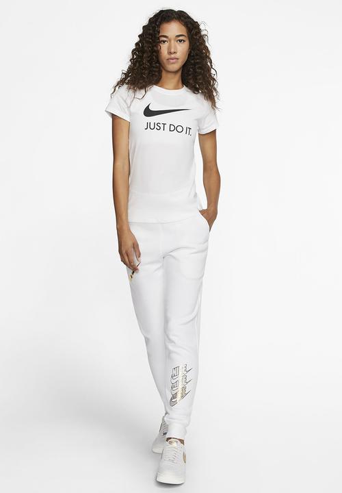 Nike - W nsw tee jdi slim - white & black