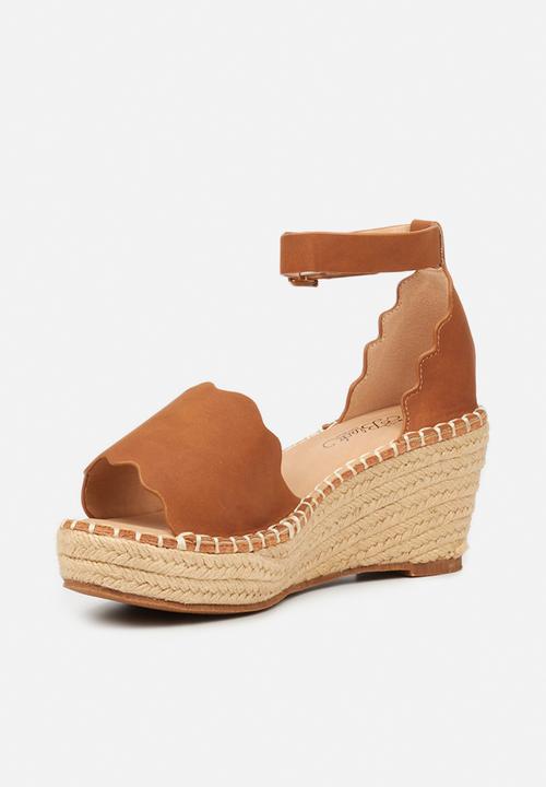 Miss Black - Jayda1 espadrille wedge - tan