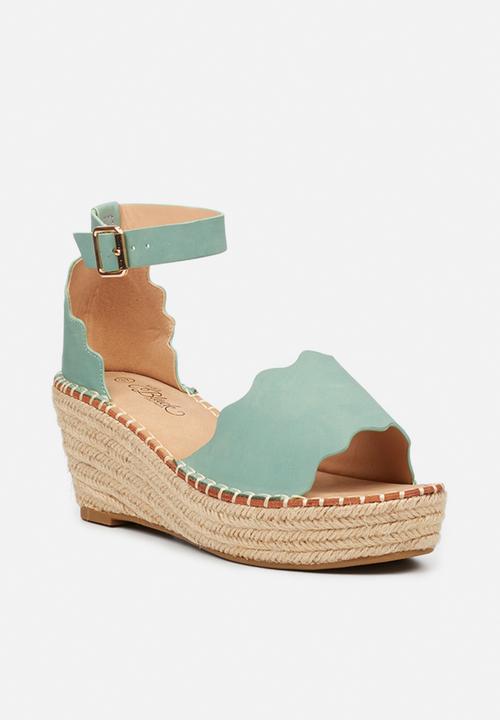 Miss Black - Jayda1 espadrille wedge - teal