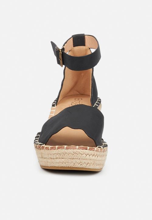 Miss Black - Jayda1 espadrille wedge - black