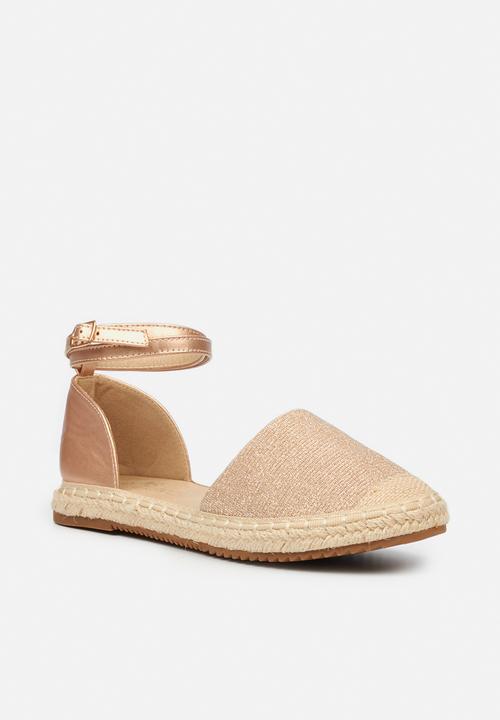 Butterfly Feet - Karla 2 espadrille - rose gold
