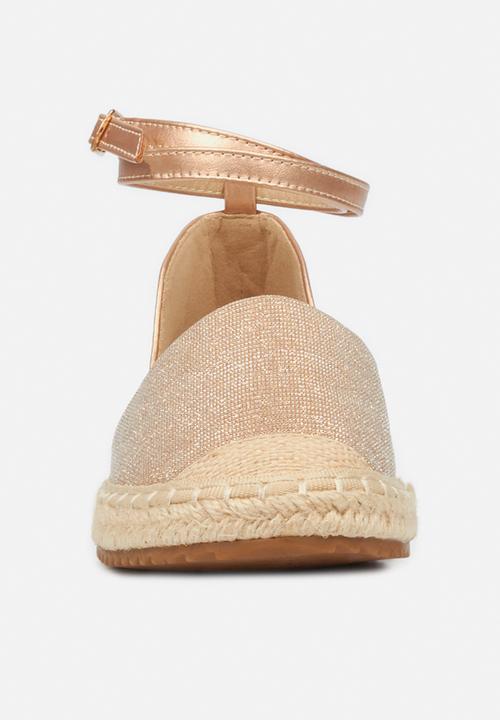 Butterfly Feet - Karla 2 espadrille - rose gold