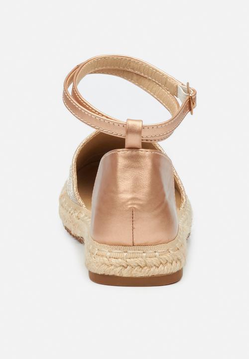 Butterfly Feet - Karla 2 espadrille - rose gold