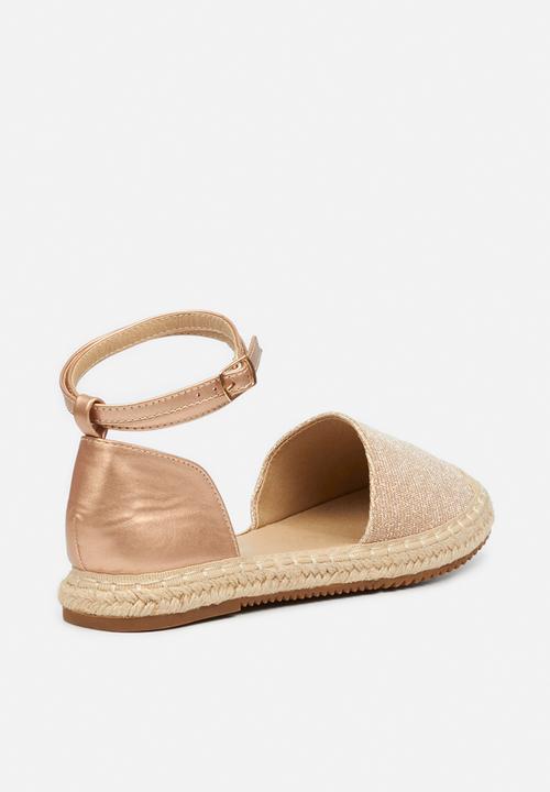 Butterfly Feet - Karla 2 espadrille - rose gold
